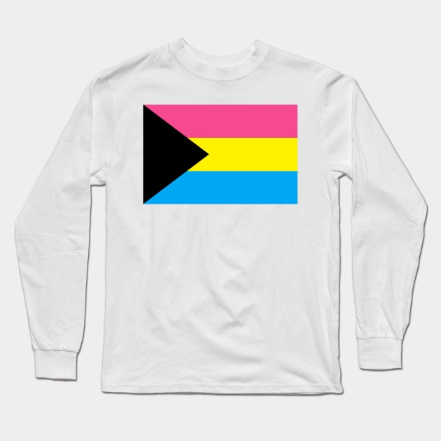 Demi-Pansexual Pride Flag Long Sleeve T-Shirt by DisneyFanatic23